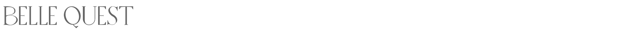 Sample characters Belle Quest Font